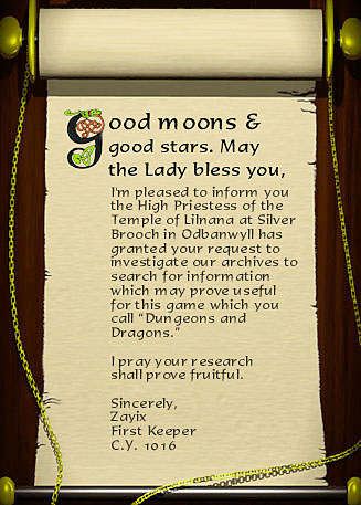 A message from the high priestess